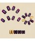 NA112 - Cat's Eye Purple Medium Long European Square Nail